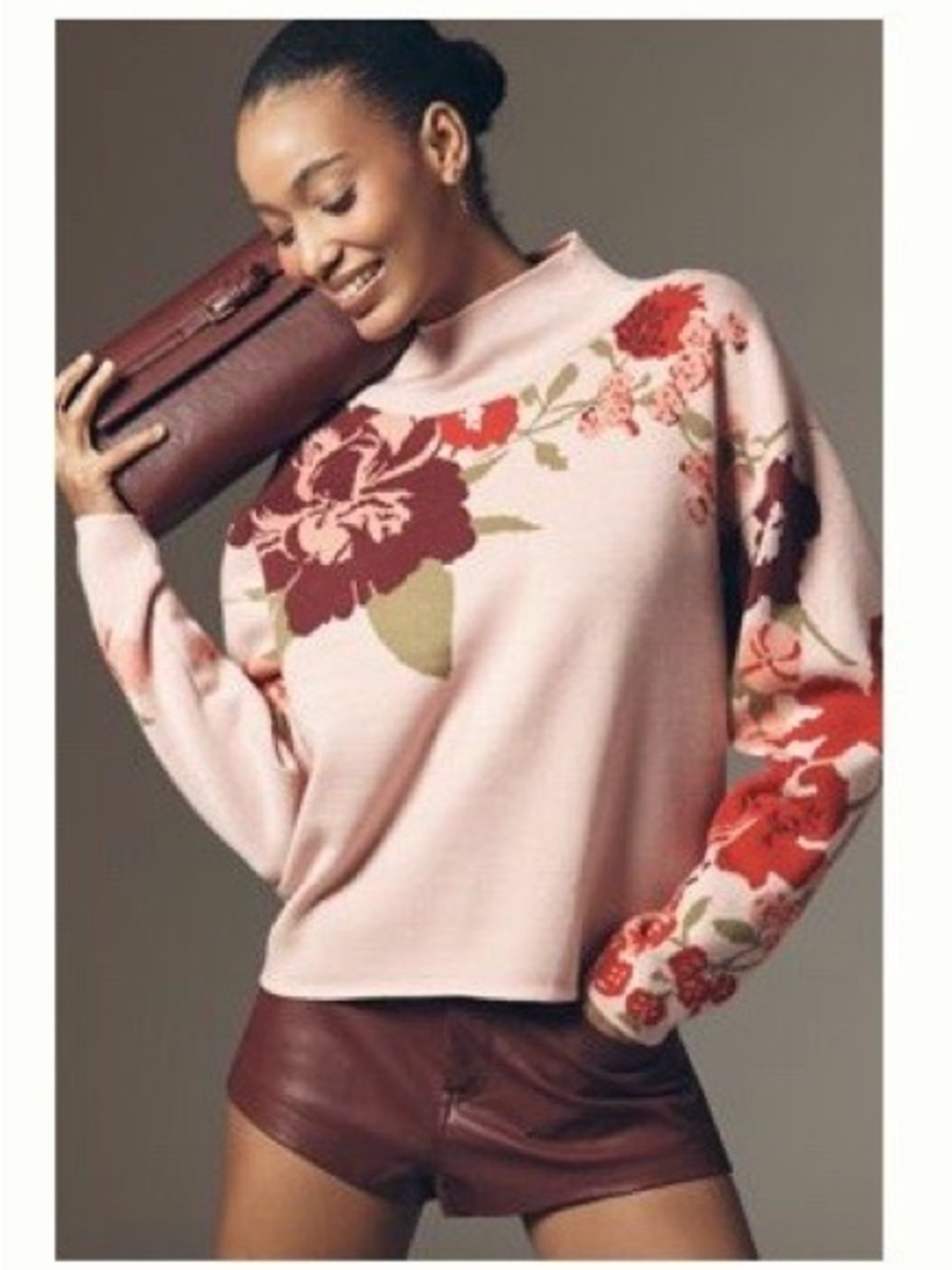 Maeve by Anthropologie Carys Mock-Neck Sweater  Size XXS